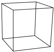 a 3D cube